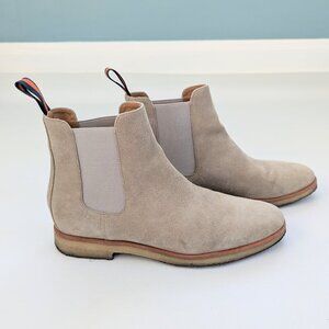 New Republic By Mark McNairy Men's Suede Chelsea Boot 10.5 Stone